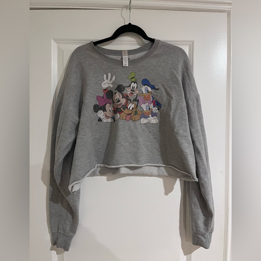 Disney Crop Crewneck Sweater